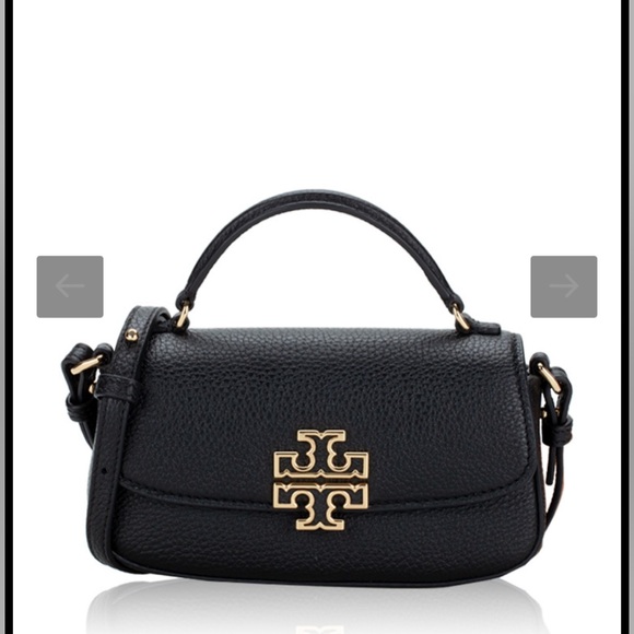 Tory Burch Britten Mini Top Handle Leather Handbag